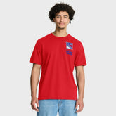 New York Rangers Fanatics Crash The Net Legacy T-Shirt Red