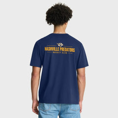 Nashville Predators - Fanatics Crash The Net Legacy T-Shirt Navy