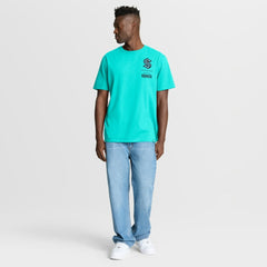 Seattle Kraken Fanatics Crash The Net Legacy T-Shirt Light Blue