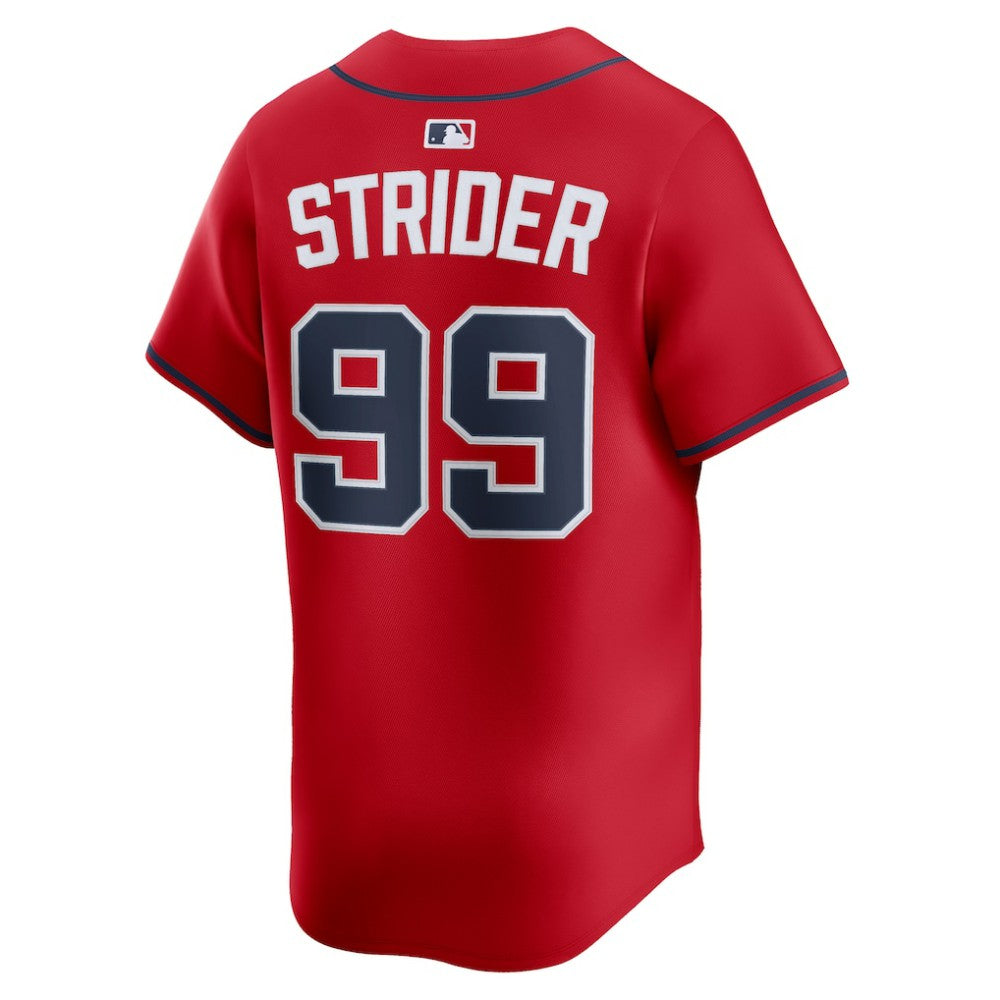 Spencer Strider Atlanta Braves Nike Alternate Limited Player Jersey - Red | MLB Jerseys