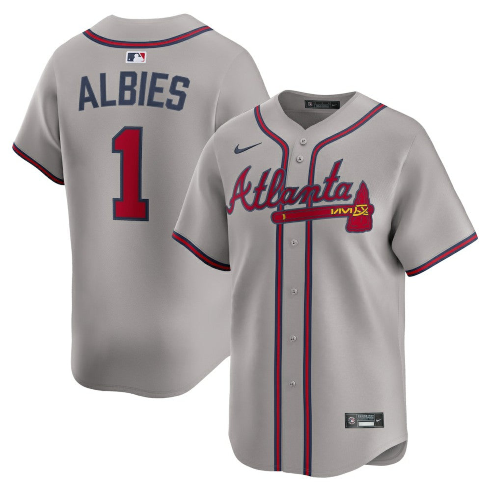 Ozzie Albies Atlanta Braves Nike Road Limited Player Jersey Clearance