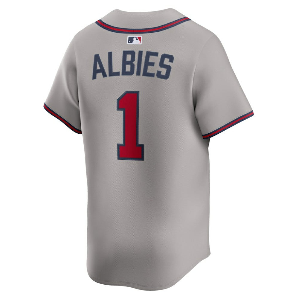 Ozzie Albies Atlanta Braves Nike Road Limited Player Jersey - Gray | MLB Jerseys