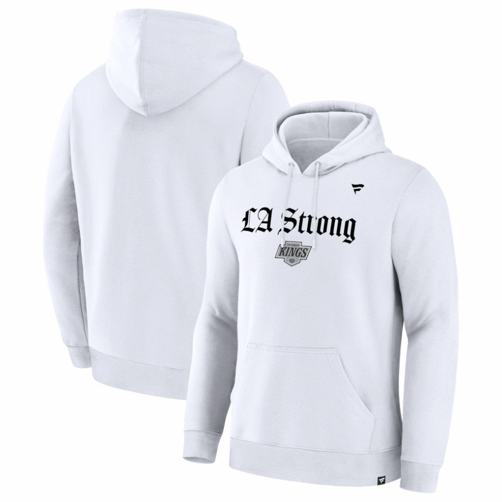 Los Angeles Kings - Fanatics Unisex LA Strong Premium Fleece Pullover Hoodie White