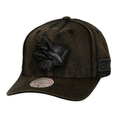 San Jose Sharks - Mitchell & Ness Downtown Snow Wash Pro-Crown Adjustable Hat Black