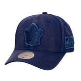 Toronto Maple Leafs - Mitchell & Ness Downtown Snow Wash Pro-Crown Adjustable Hat Navy