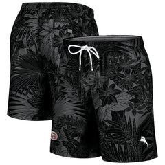 San Francisco 49ers Naples Santiago Palm Shorts Black - Tommy Bahama