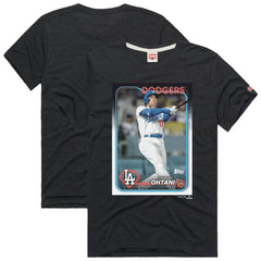 Shohei Ohtani Los Angeles Dodgers Homage 2024 Topps Baseball Card Player T-Shirt Sale