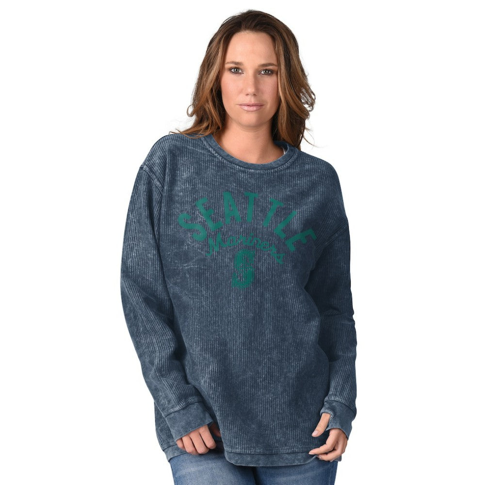 Seattle Mariners G-III 4Her by Carl Banks Women's Comfy Cord Pullover Sweatshirt for sale