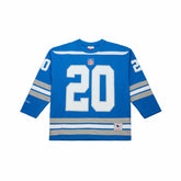 Barry Sanders Detroit Lions Maxxed Out Fashion Hockey Jersey Blue - Mitchell & Ness