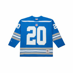 Barry Sanders Detroit Lions Maxxed Out Fashion Hockey Jersey Blue - Mitchell & Ness