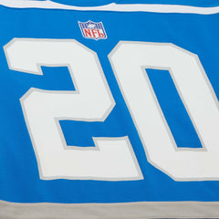 Barry Sanders Detroit Lions Maxxed Out Fashion Hockey Jersey Blue - Mitchell & Ness