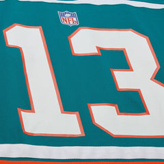 Dan Marino Miami Dolphins Maxxed Out Fashion Hockey Jersey Aqua - Mitchell & Ness
