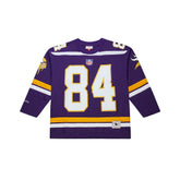 Randy Moss Minnesota Vikings Maxxed Out Fashion Hockey Jersey Purple - Mitchell & Ness