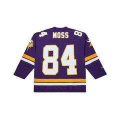 Randy Moss Minnesota Vikings Maxxed Out Fashion Hockey Jersey Purple - Mitchell & Ness
