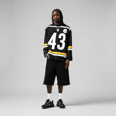 Troy Polamalu Pittsburgh Steelers Maxxed Out Fashion Hockey Jersey Black - Mitchell & Ness