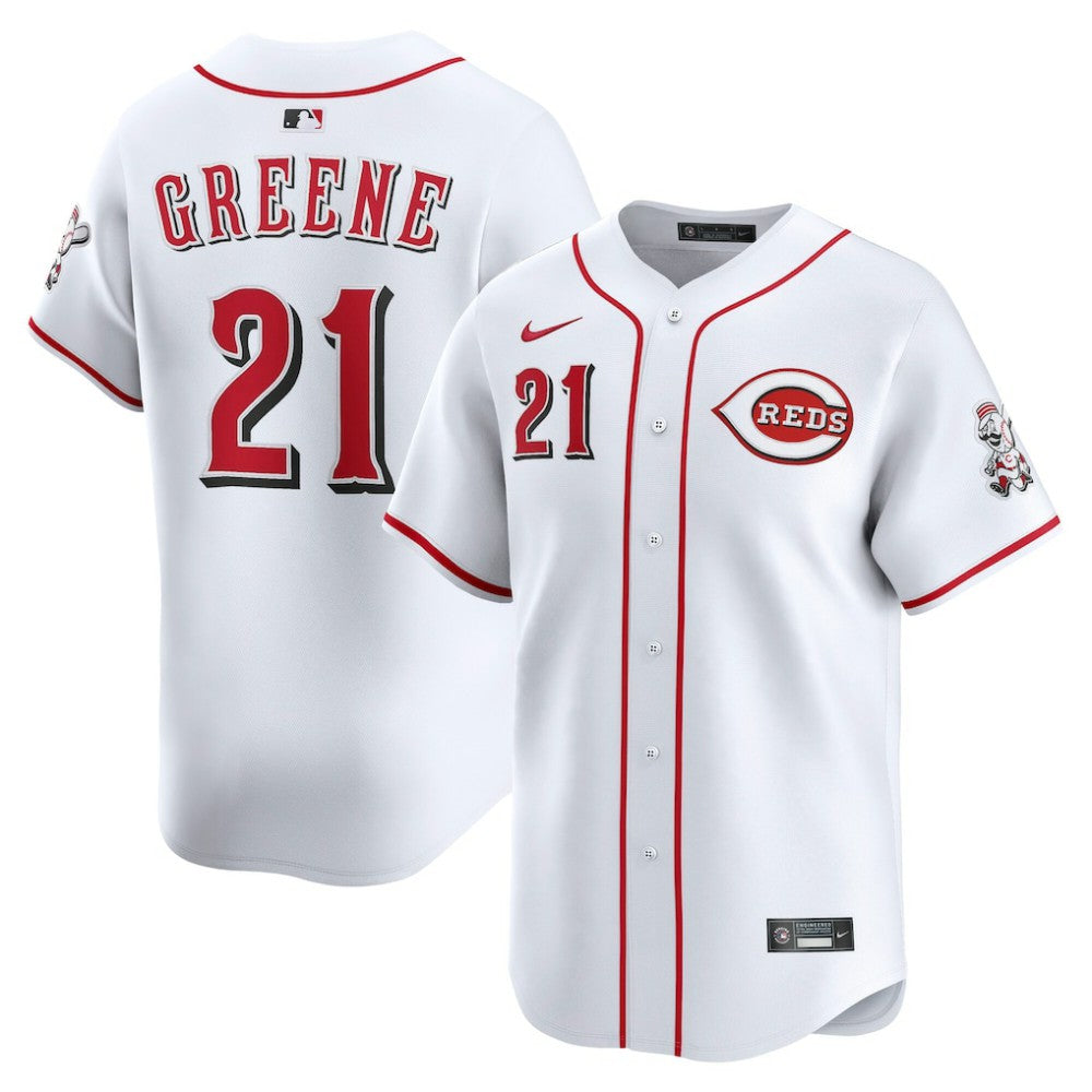 Hunter Greene Cincinnati Reds Nike Home Limited Player Jersey Clearance
