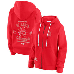 St. Louis Cardinals WEAR by Erin Andrews Women's Vintage Full-Zip Raglan Hoodie for sale
