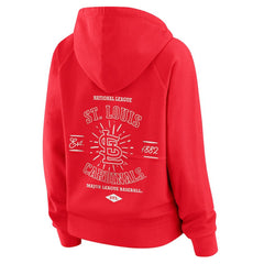 St. Louis Cardinals WEAR by Erin Andrews Women's Vintage Full-Zip Raglan Hoodie for sale
