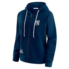 New York Yankees WEAR by Erin Andrews Women's Vintage Full-Zip Raglan Hoodie for sale