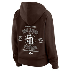 San Diego Padres WEAR by Erin Andrews Women's Vintage Full-Zip Raglan Hoodie discount
