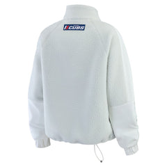 Chicago Cubs WEAR by Erin Andrews Women's Polar Fleece Quarter-Zip Jacket Sale