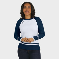 Houston Astros WEAR by Erin Andrews Women's Colorblock Raglan Sweater Lifestyle