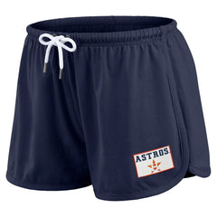 Houston Astros WEAR by Erin Andrews Women's Heavy Rugby Jersey Cropped Long Sleeve T-Shirt & Shorts Lounge Set Online