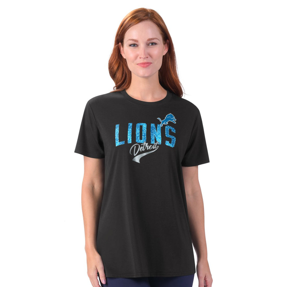 Detroit Lions G-III 4Her by Carl Banks Women's Jacey Performance Tri-Blend T-Shirt Black - NFL