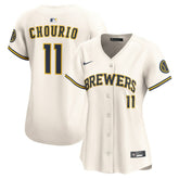Jackson Chourio Milwaukee Brewers Nike Women's Home Limited Player Jersey discount