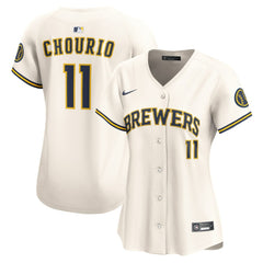 Jackson Chourio Milwaukee Brewers Nike Women's Home Limited Player Jersey discount