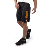 Pittsburgh Steelers MSX by Michael Strahan Mesh Shorts Black - NFL