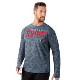 Houston Texans MSX by Michael Strahan Performance Camo Long Sleeve T-Shirt Navy - NFL