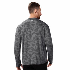Detroit Lions MSX by Michael Strahan Performance Camo Long Sleeve T-Shirt Black - NFL