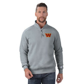Washington Commanders Starter Classic Quarter-Zip Pullover Sweatshirt Gray - NFL
