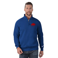 Buffalo Bills Starter Classic Quarter-Zip Pullover Sweatshirt Royal - NFL