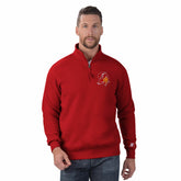 Tampa Bay Buccaneers Starter Classic Quarter-Zip Pullover Sweatshirt Red - NFL