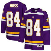 Randy Moss Minnesota Vikings Youth Hockey Fashion Jersey Purple - Mitchell & Ness