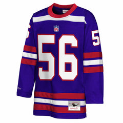 Lawrence Taylor New York Giants Youth Hockey Fashion Jersey Royal - Mitchell & Ness
