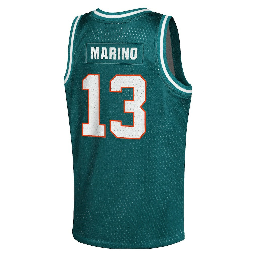 Dan Marino Miami Dolphins Youth Retired Player NFL Basketball Fashion Jersey - Aqua cheap | NFL Jerseys
