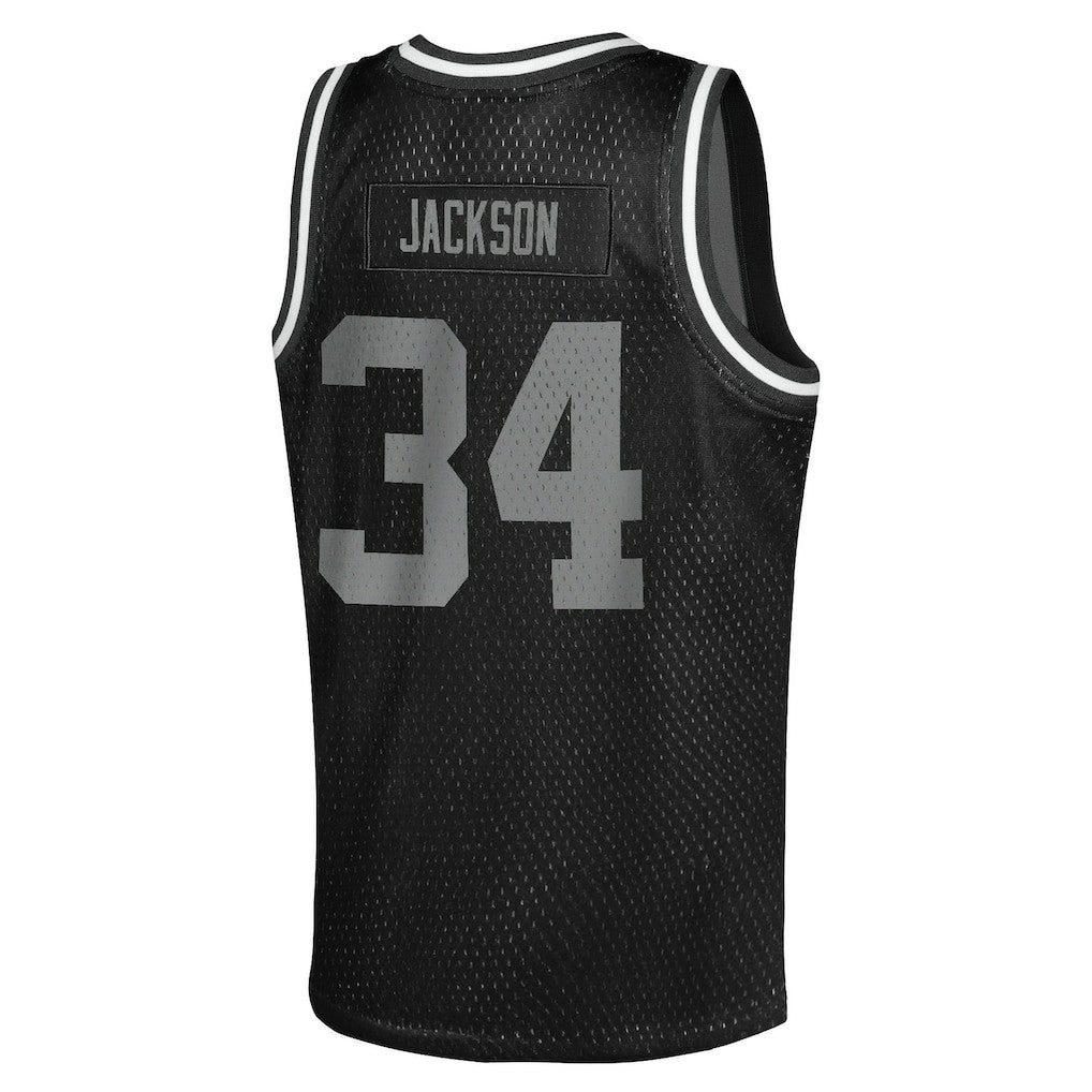 Bo Jackson Las Vegas Raiders Youth Retired Player NFL Basketball Fashion Jersey - Black discount | NFL Jerseys
