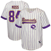Randy Moss Minnesota Vikings Youth Retired Player Name & Number Baseball Jersey Cream - Mitchell & Ness