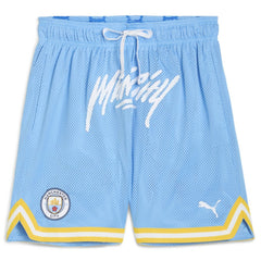 Puma Manchester City 2025 FIFA Club World Cup Hoops Reversible Shorts - Light Blue