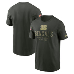 Cincinnati Bengals 2025 Salute to Service Sideline Primary Edge Dri-FIT T-Shirt Forest Green - Nike