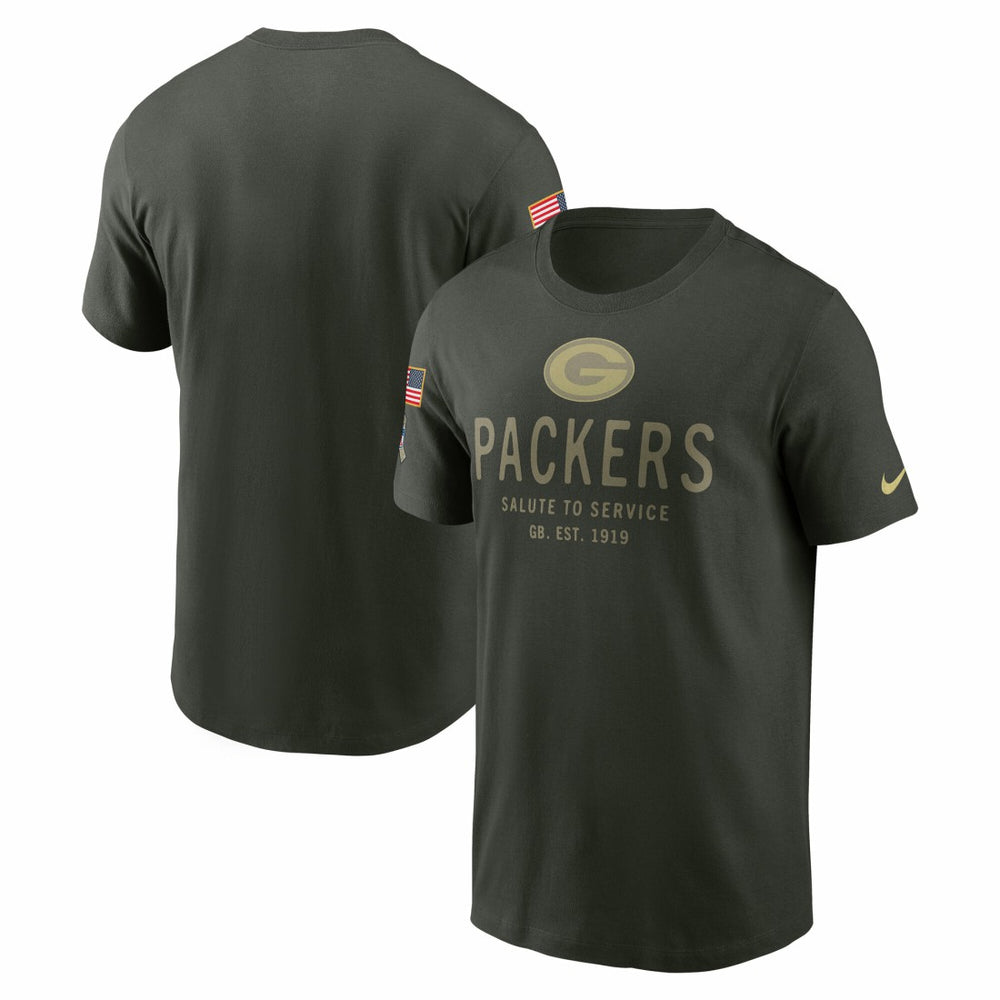 Green Bay Packers 2025 Salute to Service Sideline Primary Edge Dri-FIT T-Shirt Forest Green - Nike
