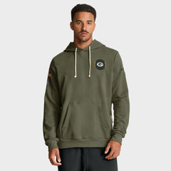 Green Bay Packers 2025 Salute to Service Sideline Standard Issue Dri-FIT Hoodie Olive - Nike