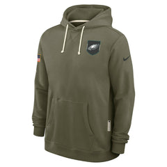 Philadelphia Eagles 2025 Salute to Service Sideline Standard Issue Dri-FIT Hoodie Olive - Nike