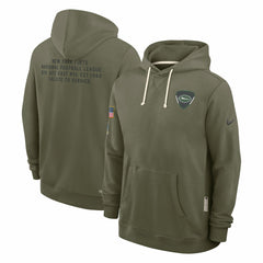 New York Jets 2025 Salute to Service Sideline Standard Issue Dri-FIT Hoodie Olive - Nike