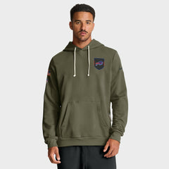 Buffalo Bills Big & Tall 2025 Salute to Service Sideline Dominant Force Dri-FIT Hoodie Olive - Nike