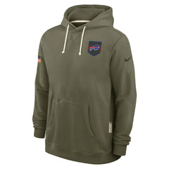 Buffalo Bills Big & Tall 2025 Salute to Service Sideline Dominant Force Dri-FIT Hoodie Olive - Nike