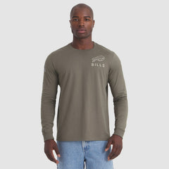 Buffalo Bills 2025 Salute to Service Sideline Long Sleeve T-Shirt Olive - Nike